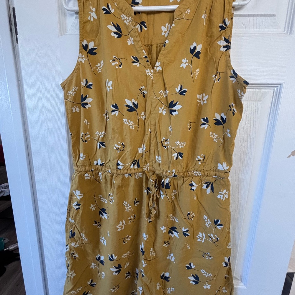 Denver Hayes Mustard Floral Midi Dress